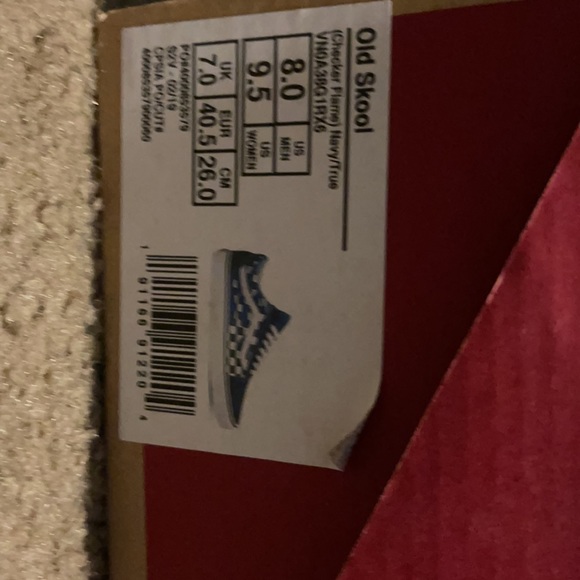 Old Sokol Vans ( checker flame navy blue) - Picture 6 of 7